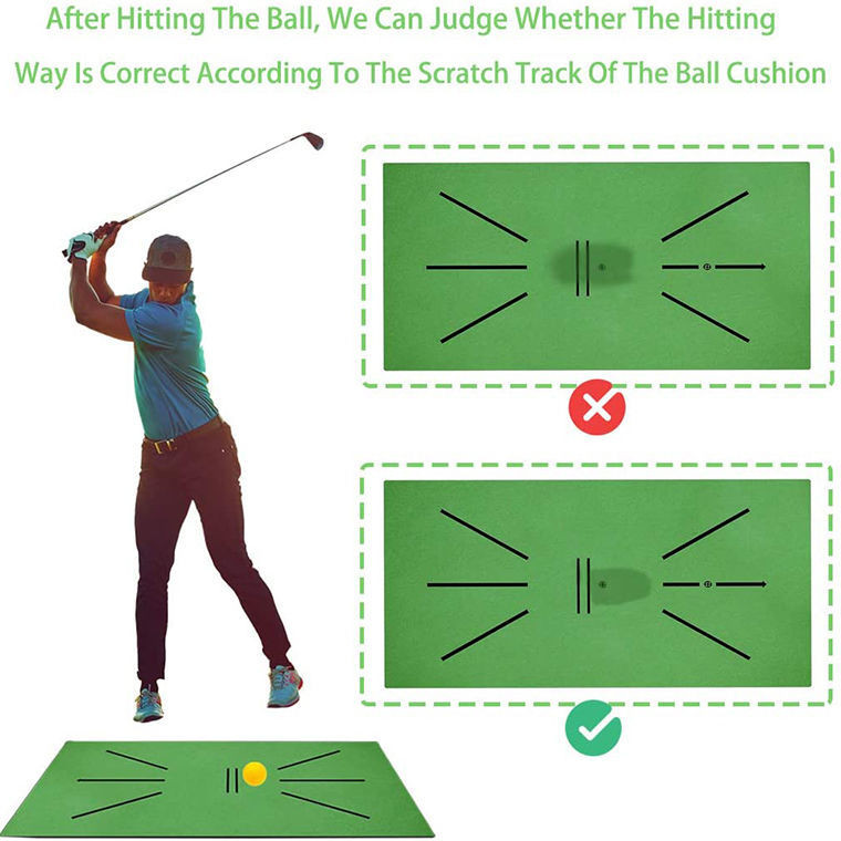 🍀Golf Pad Golf Swing Simulator Hitting Contact Track Detection | Shopee ...