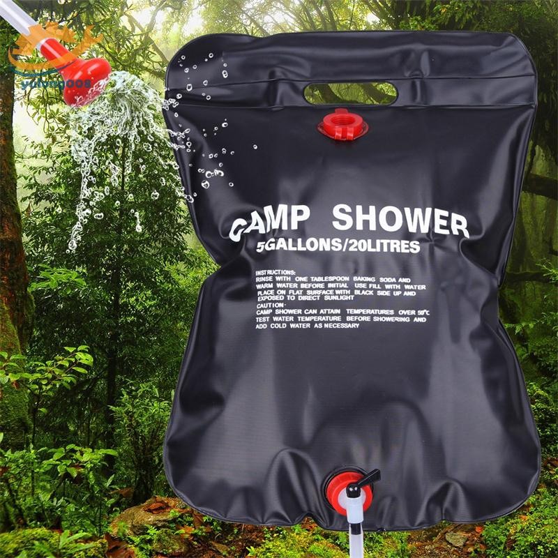 [MR] Camping Shower Bag ขนาด 5 แกลลอน พร้อมสายยางและหัวฝักบัวสำหรับใช้ ...