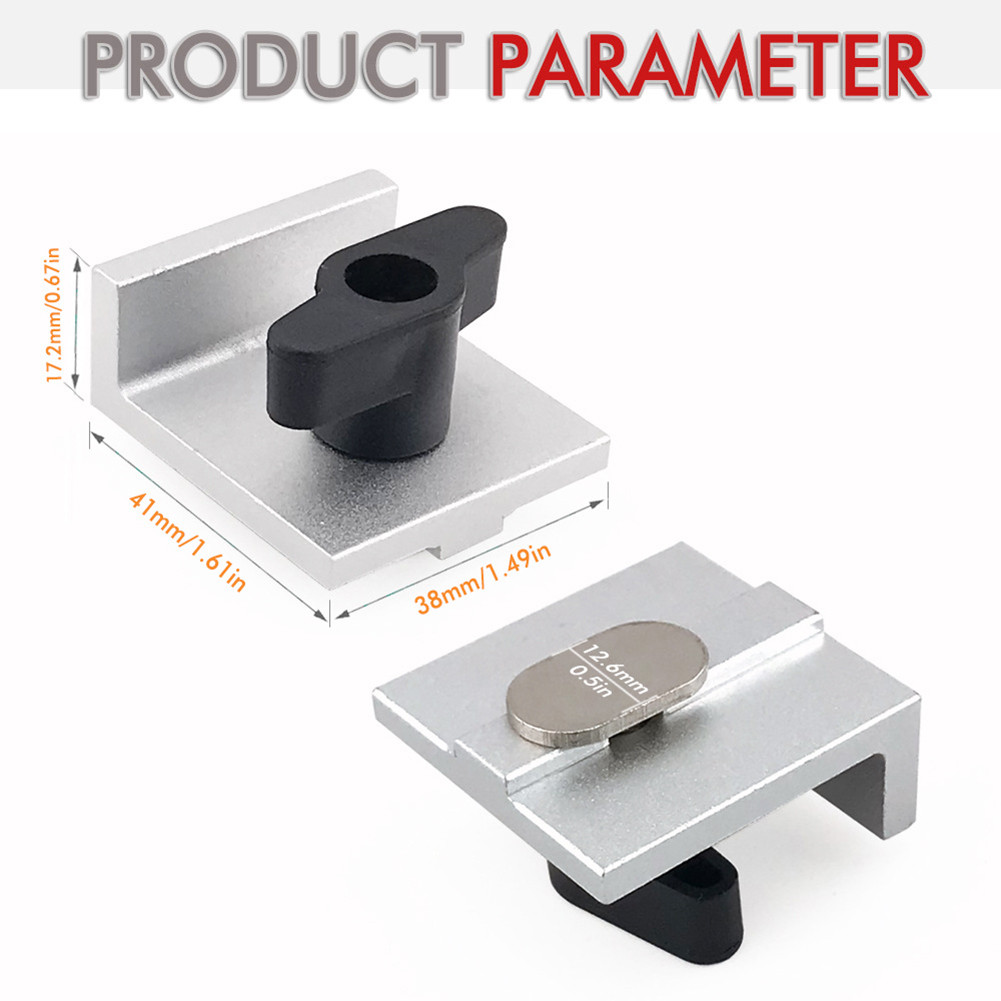 4 ชิ้น T Track Stop Block งานไม้หยุดบล็อก T-Track งานไม้อุปกรณ์เสริม ...