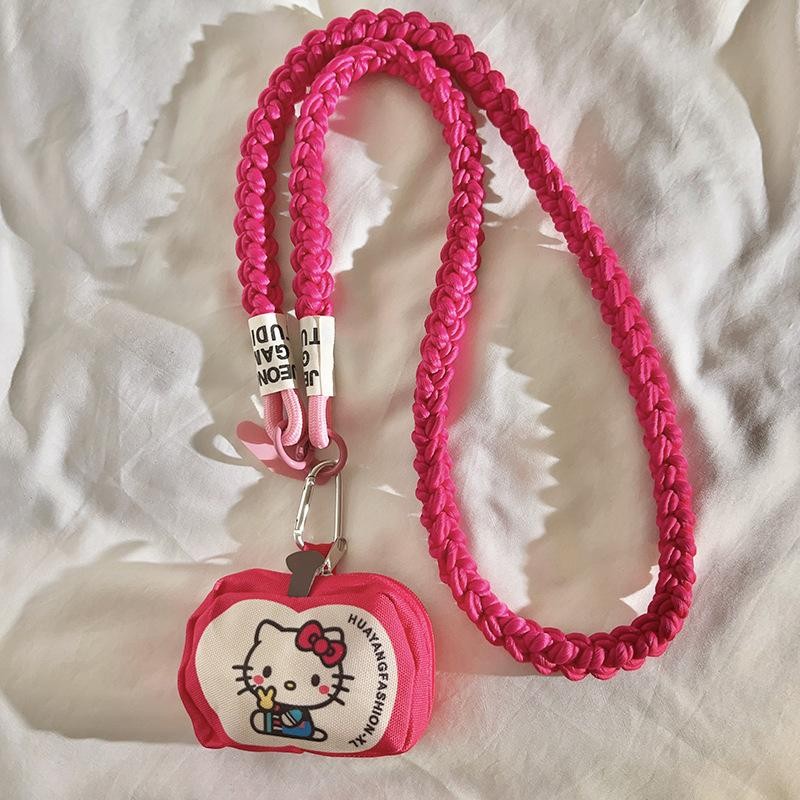 SETH Hello Kitty การ์ตูน กระเป๋าเหรียญจี้ Crossbody สำหรับโทรศัพท์ ...