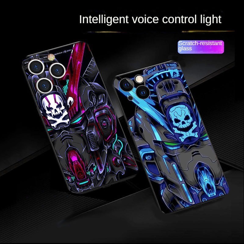 Asus ROG โทรศัพท์ 8 7 6 5 3 2 Pro 4G 5G แฟชั่น Skull Skeleton เรืองแสง ...