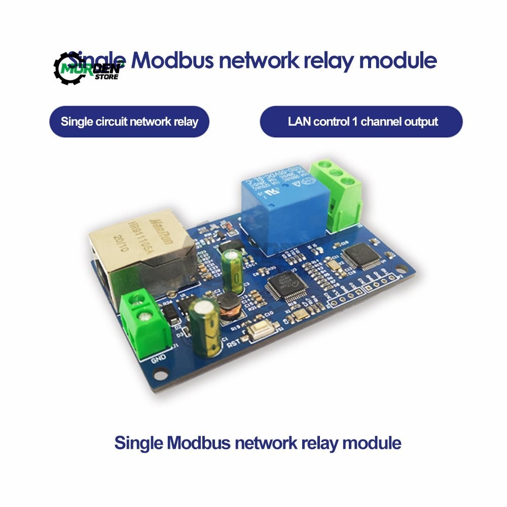 Modbus RTU Relay 1 Channel Network Relay Module Ethernet LAN Controller ...