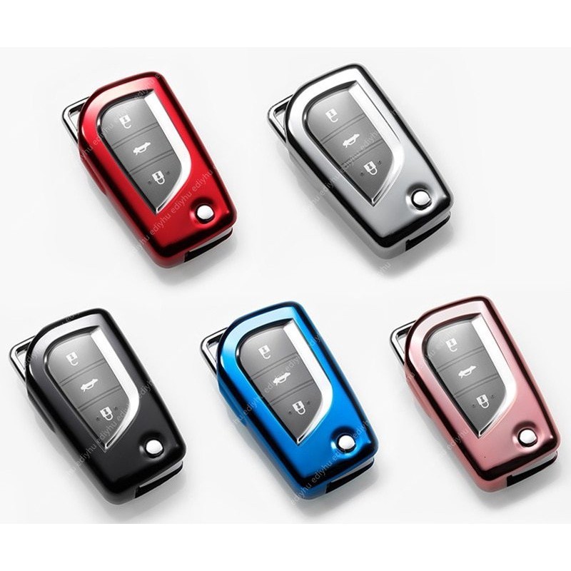 Toyota Fortuner Innova Key Cover Soft TPU รถระยะไกล Fob Key Case ผู้ถือ ...