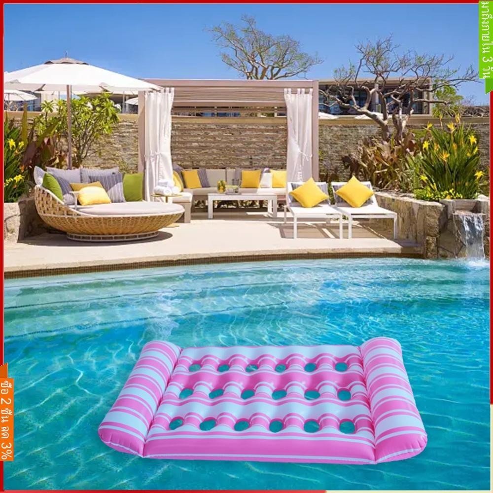 Inflatable เตียงลอย PVC Inflatable Water Sleeping เตียงแบบพกพาลอย ...