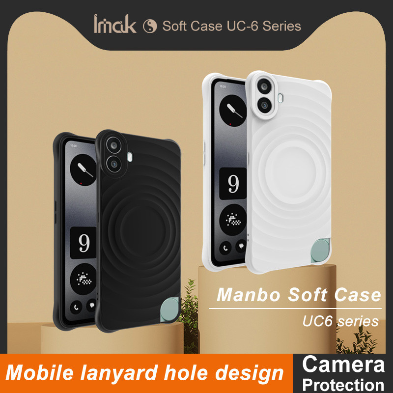 ISOI Handykette Für Nothing CMF Phone 1 – Mit Transparenter Silikon-Hülle & Abnehmbarem 150 Cm Band, Schwarz