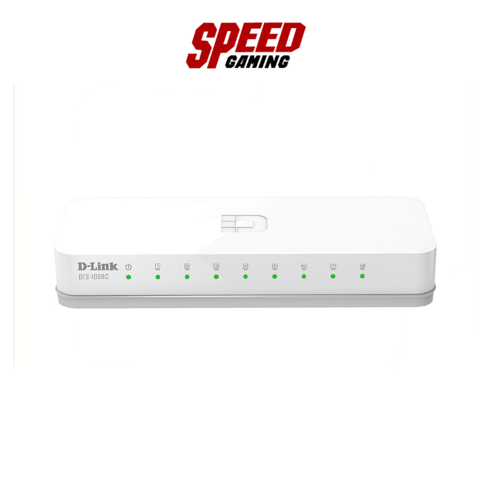 D-LINK (DES-1008C) Switching Hub 8 Port 10/100 (สวิตช์) By Speed Gaming ...