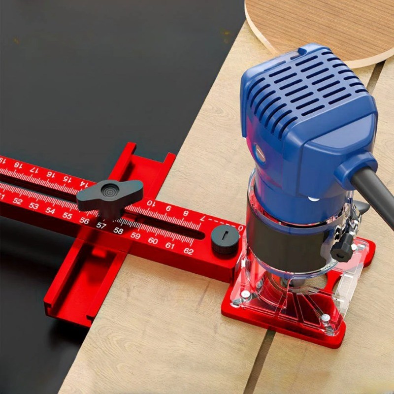 Router วงกลมตัด Jig Router Milling Groove Bracket-Cabinet Jig ศูนย์ ...