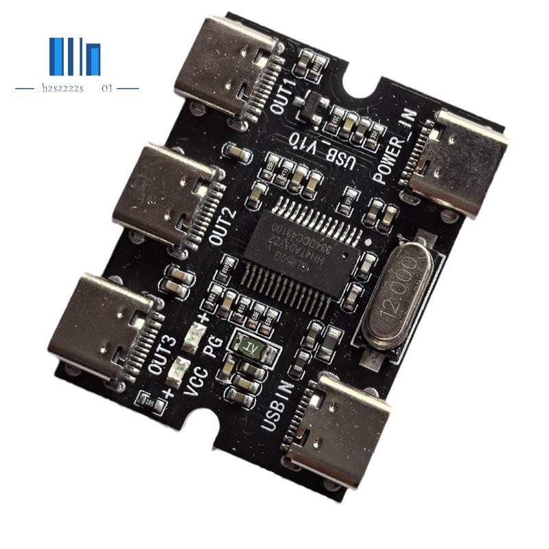 TYPE-C USB บอร์ดขยายฮับ Usb Hud โมดูลขยาย 1 ใน 3 ออกพร้อมอินเทอร์เฟซ ...