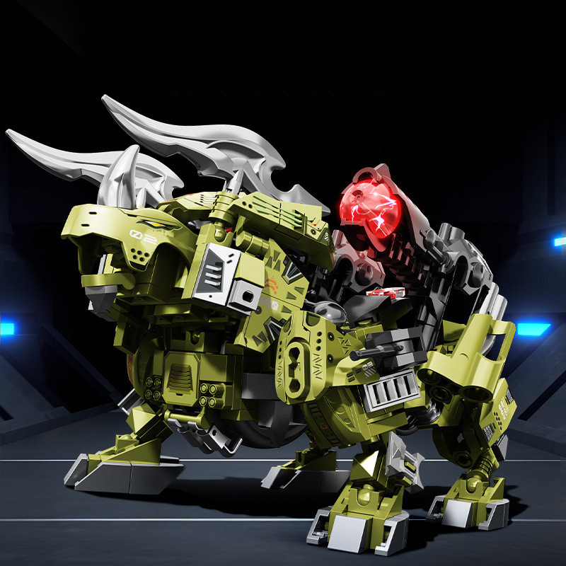 ประกอบอาคารบล็อกใช้งานร่วมกับ Lego Gun Spiritual ฟัน Beast Mecha ...