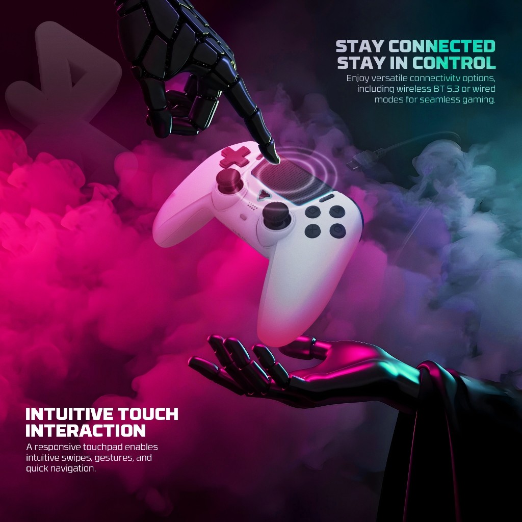 FANTECH รุ่น WGP16 จอยเกมมิ่งไร้สาย เชื่อมต่อได้ 2 โหมด Wireless gaming controller รองรับ PC/PS