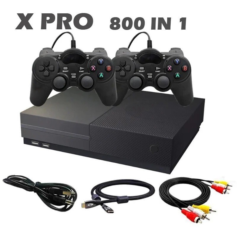 XPRO Ultra HD คอนโซลวิดีโอเกม 64 บิต AV รองรับ 4K Builtin 800 สําหรับ ...