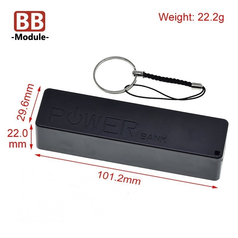 Usb Power Bank Case Kit 18650 เครื่องชาร์จแบตเตอรี่ DIY Box Shell Kit สีดําสําหรับ Arduino