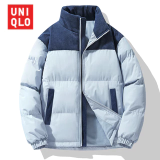โปรโมชั่น Flash Sale : UNIQLO ยูนิโคล่ เสื้อผู้ชายฤดูหนาวใหม่แจ็คเก็ตผ้าฝ้ายหนาอบอุ่นเสื้อผู้ชายสีทึบสบายๆผ้าฝ้ายเสื้อผ้าเยาวชนแฟชั่นชายเสื้อ