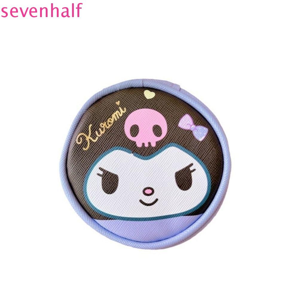 Sevenhalf กระเป๋าสตางค์ทรงกลม, My Melody PU Leather Kuromi Coin Purse