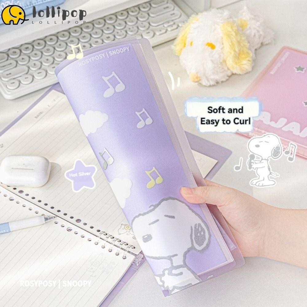 Lollipo1 Lined Spiral Notepads, 30 หน้า PVC Cover Loose-Leaf Notebook ...
