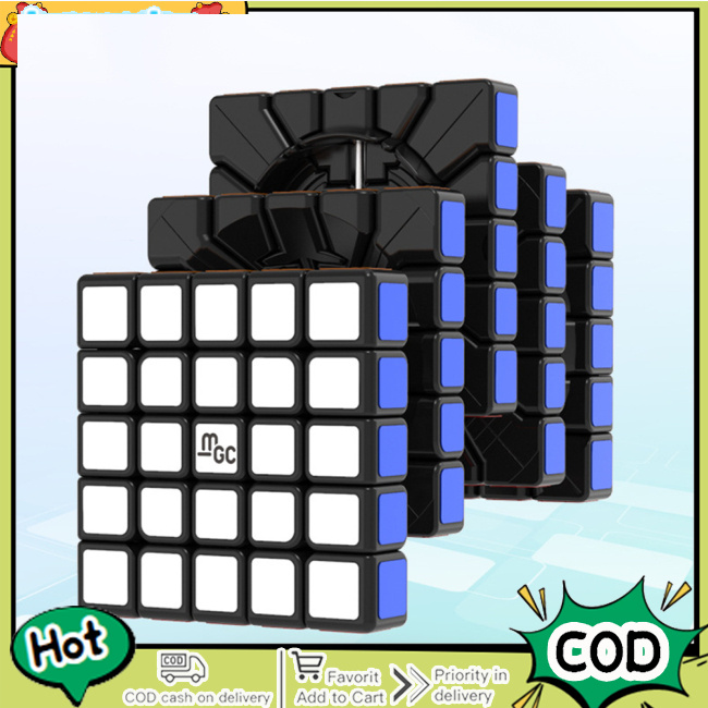 Mgc 5x5 Magnetic Magic Cube การแข่งขันแข่งมืออาชีพ Magic Cube ของเล่น ...