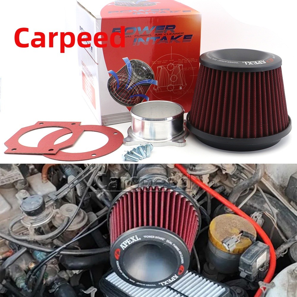 3 นิ้ว 76 มม.APEXI High Flow Air Filter Intake Dual Funnel Racing Sport ...