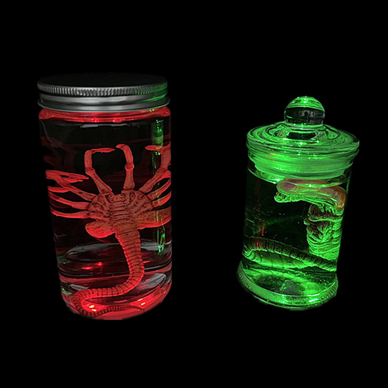 Alien Glow Jar Xenomorph Specimen Facehugger Embryo Jar with Led lamp ...
