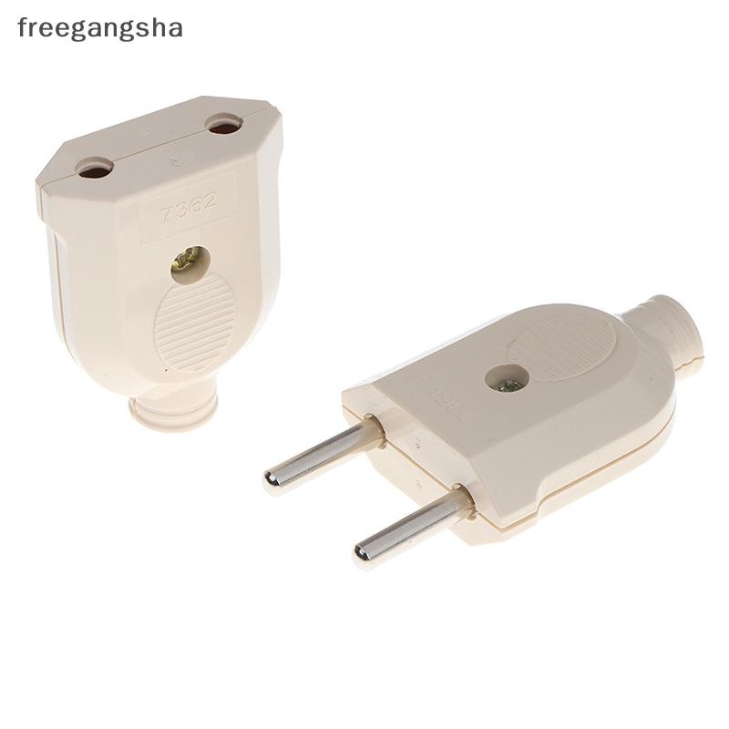 [FREG] 2 ขา EU ปลั๊กชายหญิงตัวเชื่อมต่ออิเล็กทรอนิกส์ซ็อกเก็ตสายไฟส่วน ...
