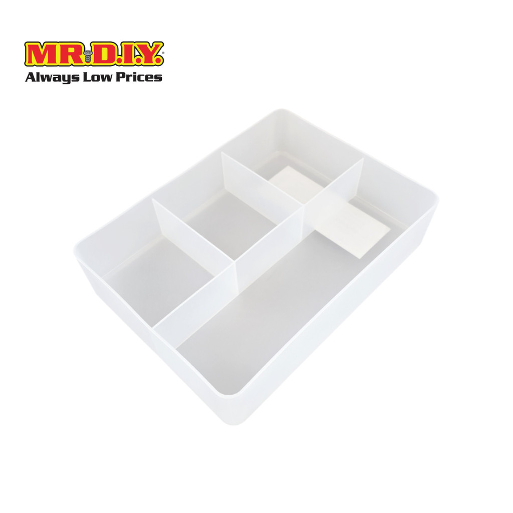 MR.D.I.Y. กล่องจัดระเบียบอเนกประสงค์ 4 ช่อง ขนาด 17 X 23 X 5.5 ซม. ...