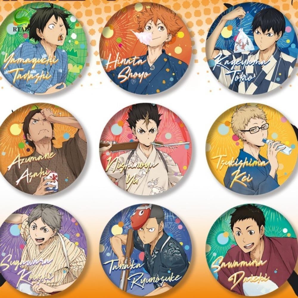 Rtadi Haikyuu Badge Pin, Shoyo อะนิเมะญี่ปุ่น Haikyuu Tinplate Pins ...