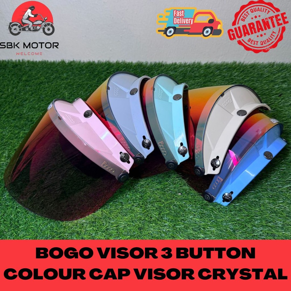 Biko VISOR 3 ปุ่ม COLOUR CAP VISOR 2 TONE - สีชมพูอ่อน / SKY BLUE ...