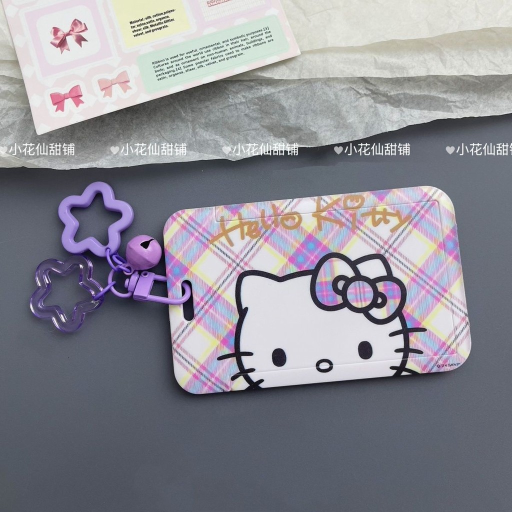 Hello Kitty น่ารักผู้ถือบัตรรถบัสบัตรอาหารบัตรวิทยาเขตบัตรประจําตัว ...