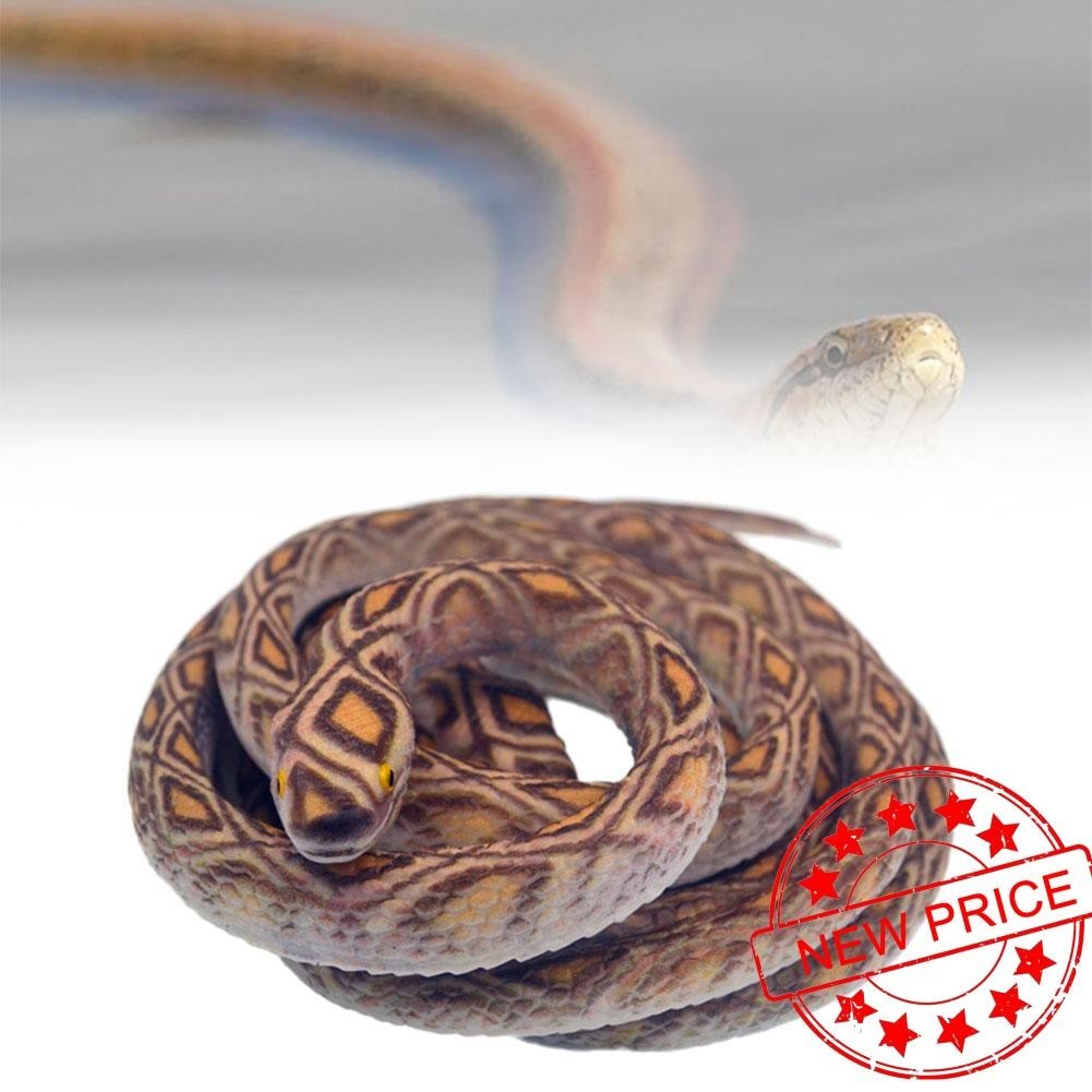 70 ซม.Python หัวกลมยางนุ่มรูปแบบ Python King Snake Cobra รุ่น Viper สี ...
