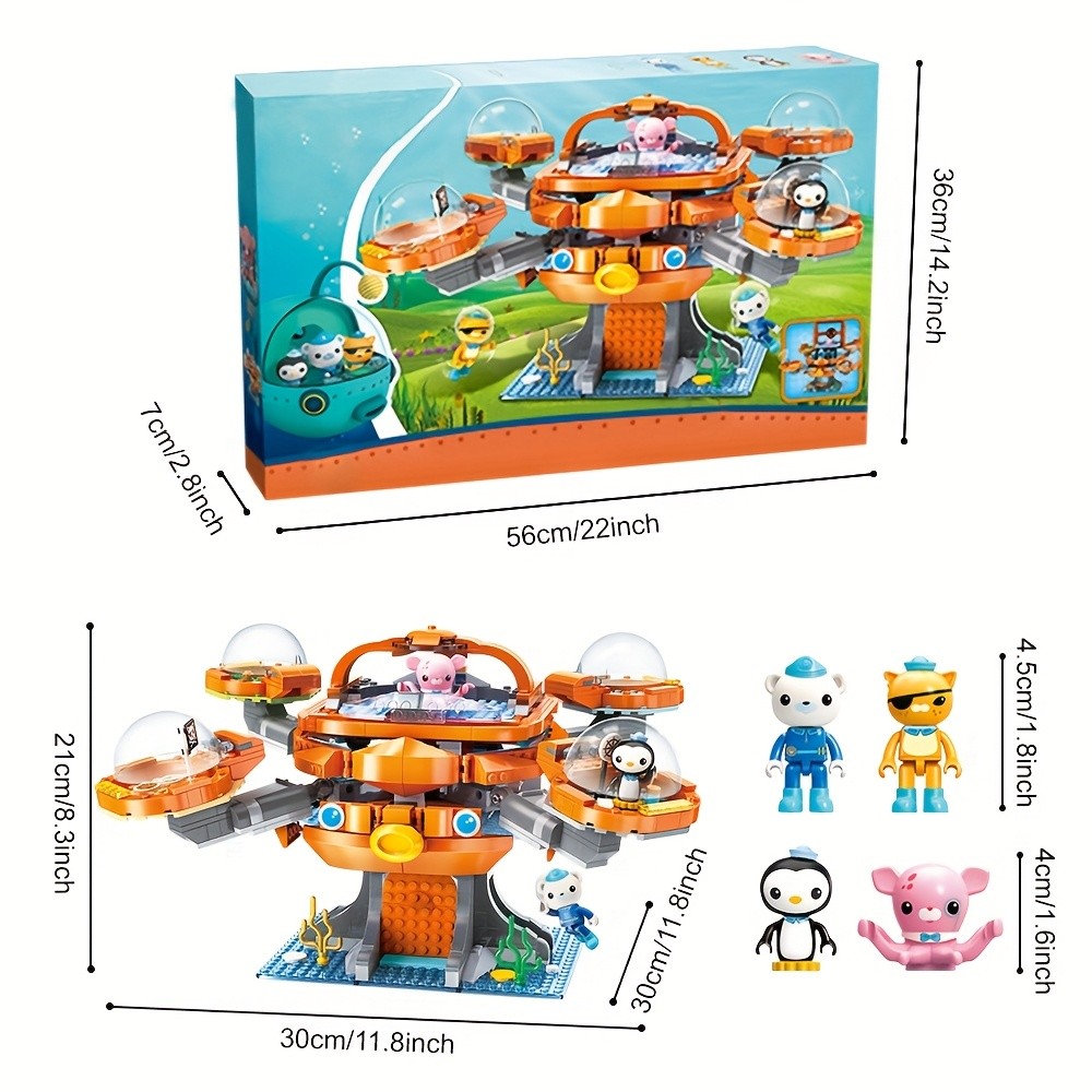 Octonauts Building Blocks 698 ชิ้น - Octopod Castle Playset พร้อมตัว ...