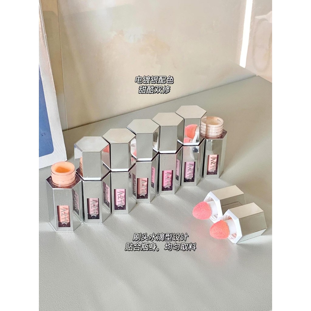 ใบหน้าแสงต้นฉบับ!AZTK Liquid Blush Liquid Cream Mud Matte Atmosphere ...