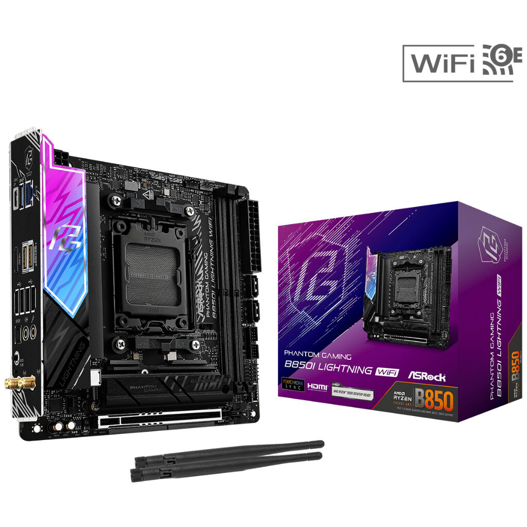 ASROCK B850I-Lightning WiFi ITX DDR5 Socket AM5 Mainboard | Shopee Thailand