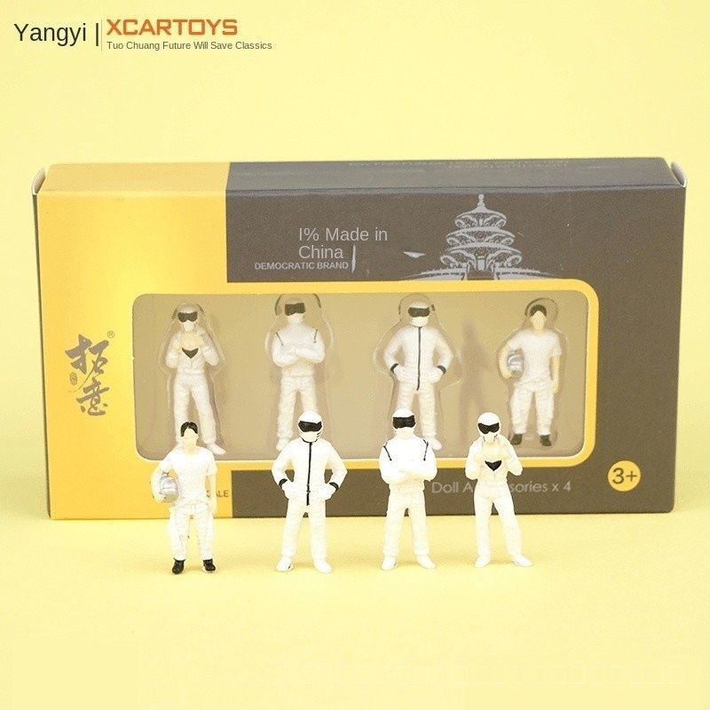 Tuoyi 1/64 Racer ชุดตุ๊กตา Miniature การถ่ายภาพ Props จําลองของเล่นเด็ก ...