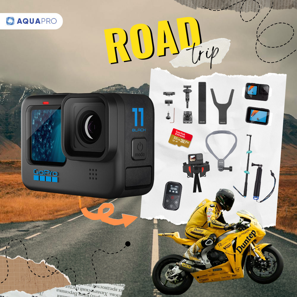 GoPro 11 โปรโมชั่น Road Trip ประกันศูนย์ไทย 1 ปี By Aquapro | Shopee ...
