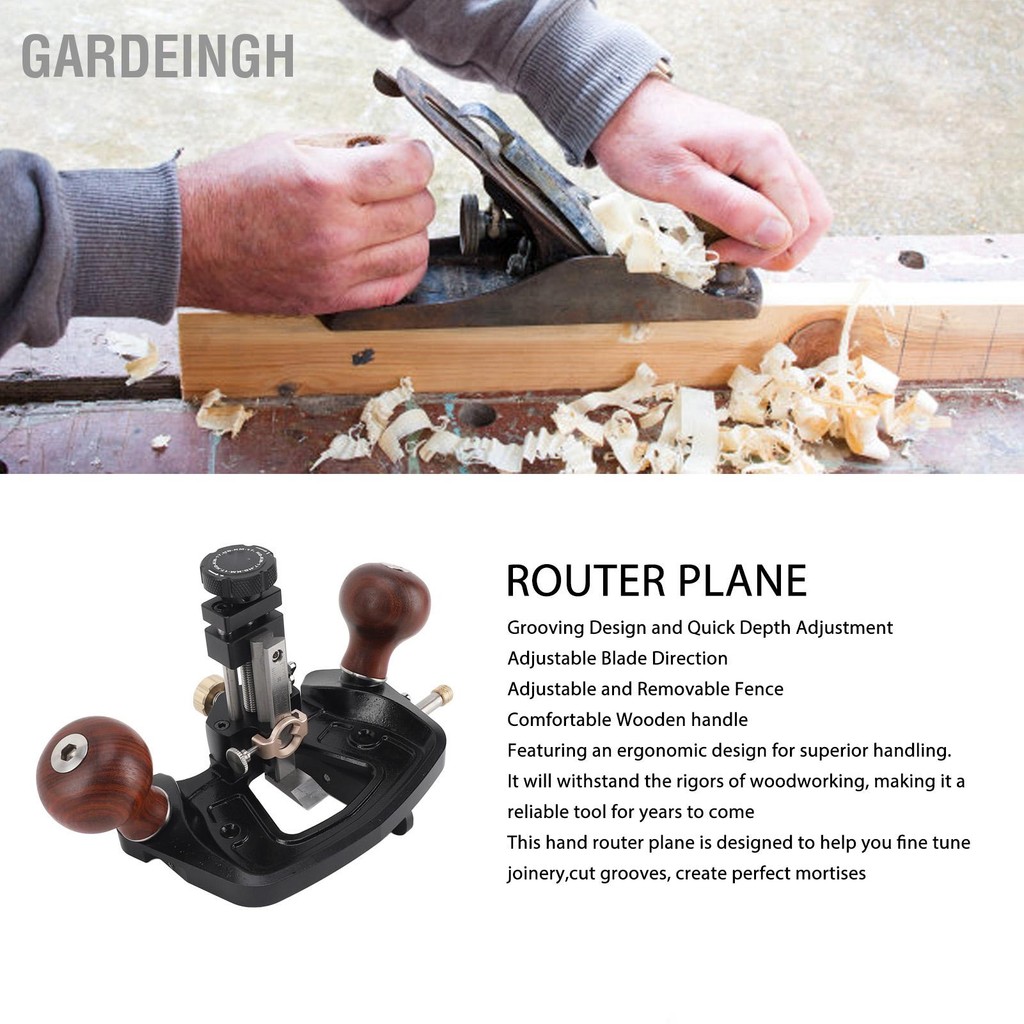 GardeingH Router Plane มือถืองานไม้เครื่องมือ Woodworking เครื่องบิน ...