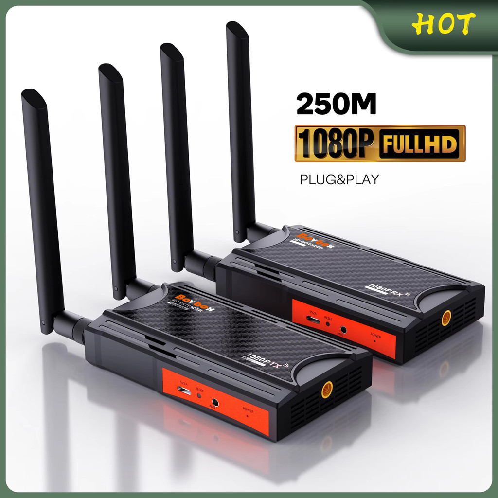 Wireless Extender Kit 250M 5.8Ghz Wireless HDMI Transmitter และ ...