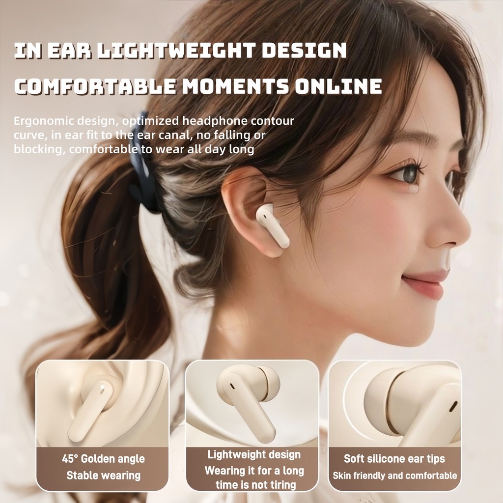 หูฟังไร้สาย KY5 Pro: Bluetooth 5.3, จอแสดงผลแบตเตอรี่, ระบบควบคุมแบบ ...