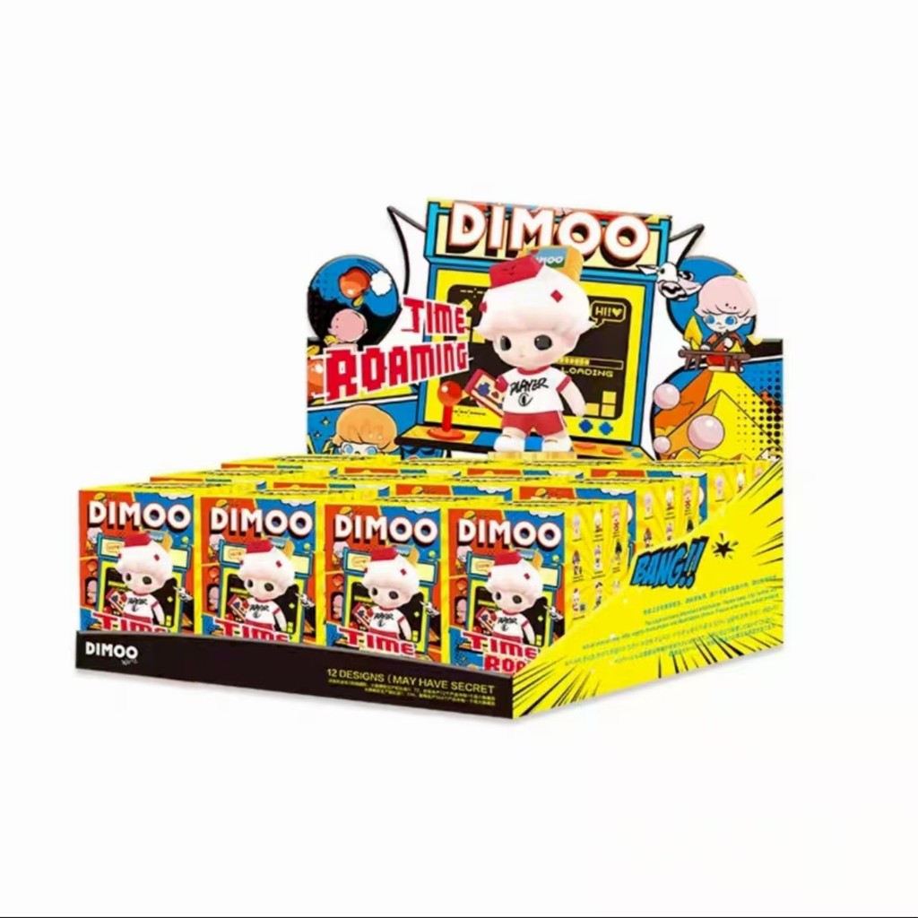 P POPMART ของแท้ DIMOO Time Roaming Series Mystery Box รูปของเล่นอิน ...