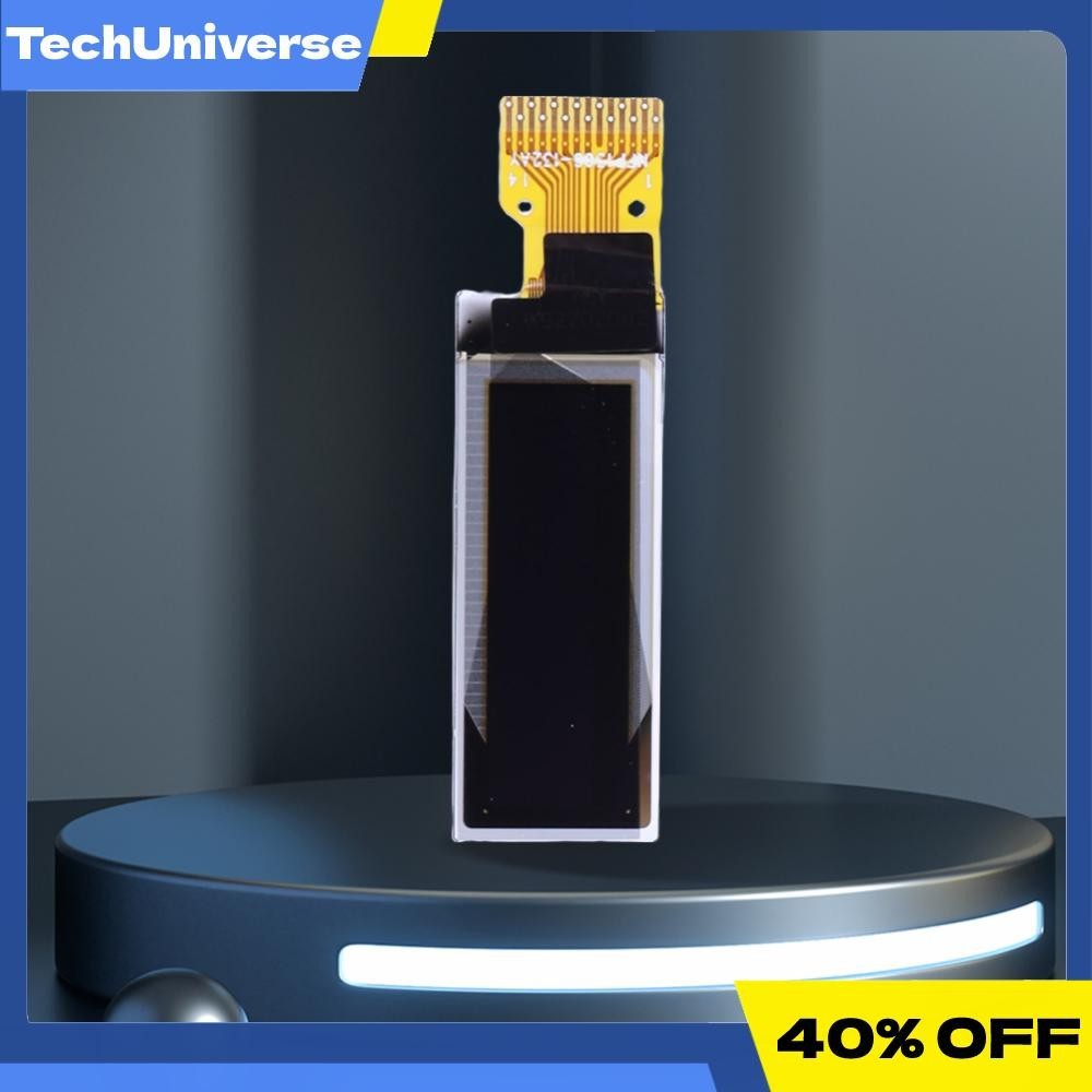 0.91 นิ้ว LCD LED โมดูลจอแสดงผล OLED สีขาว/สีฟ้า 14Pin 15Pin พอร์ต ...