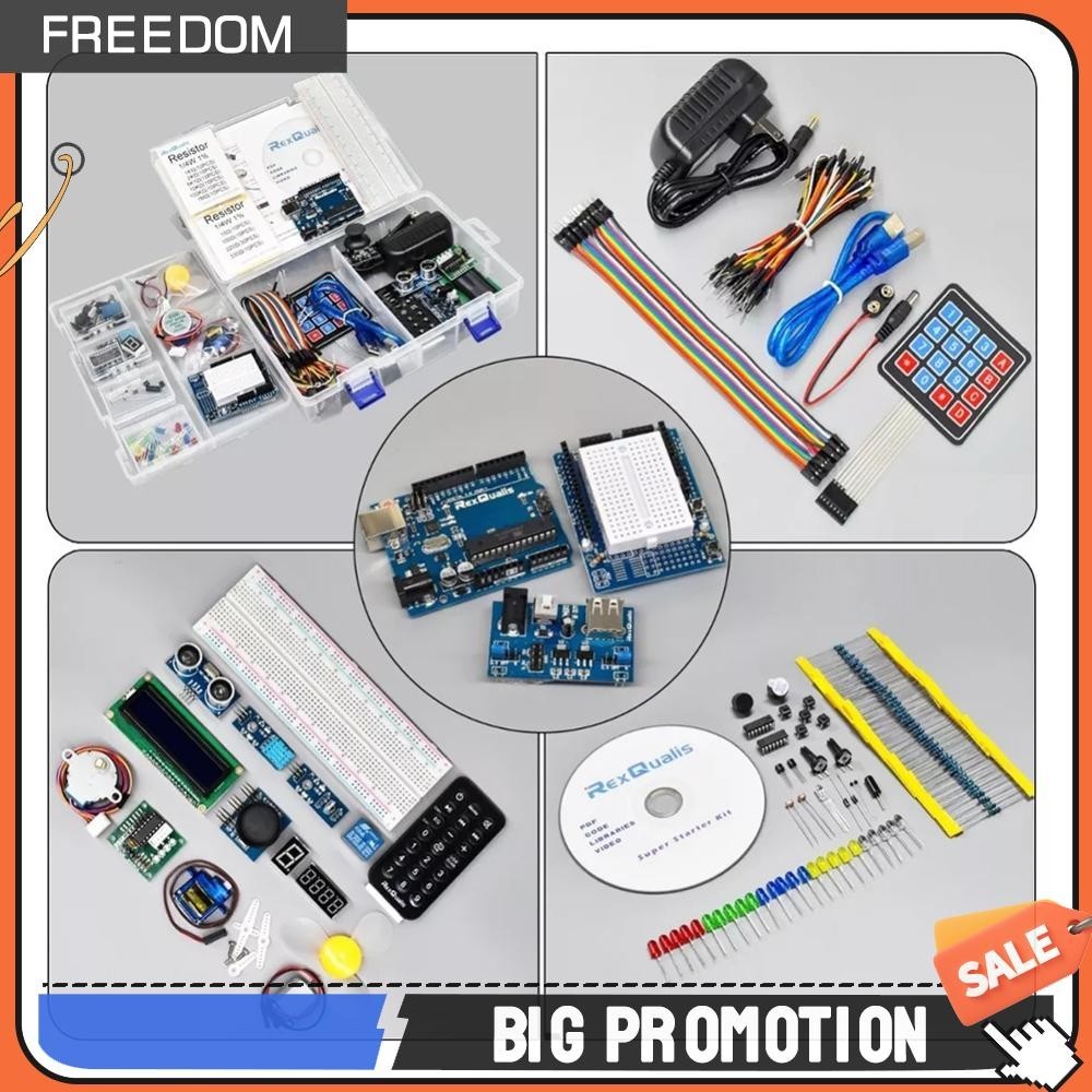 ชุดเริ่มต้นพร้อมการสอนสําหรับการเขียนโปรแกรม Arduino Uno R3 ชุดการเรียน ...