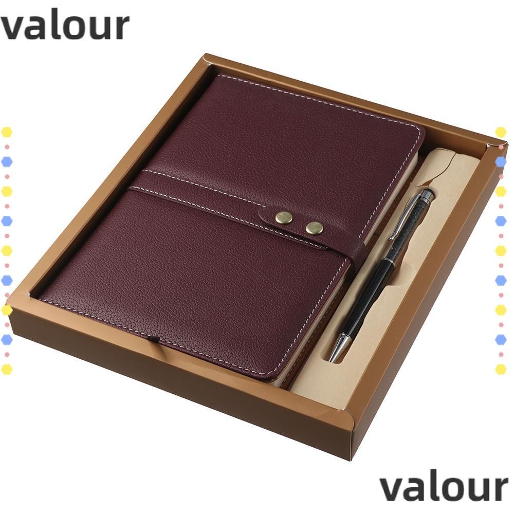 Valour Notepad Set Gift Box, A5 PU Business Notebook with Pen, Stylish ...