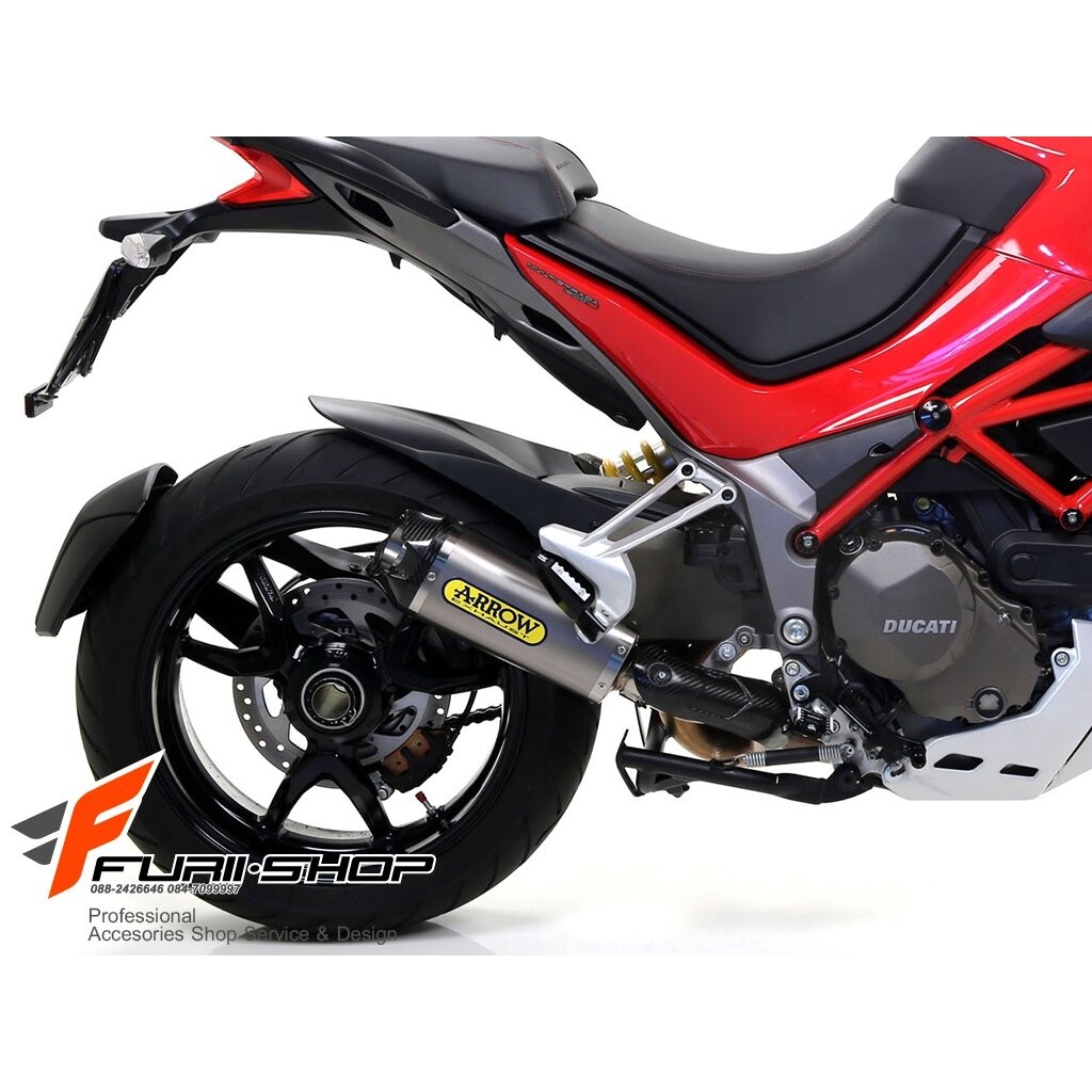 ท่อไอเสียมอเตอร์ไซค์ ARROW TITANIUM WERK SLIP-ON+ LINK PIPE FOR DUCATI ...