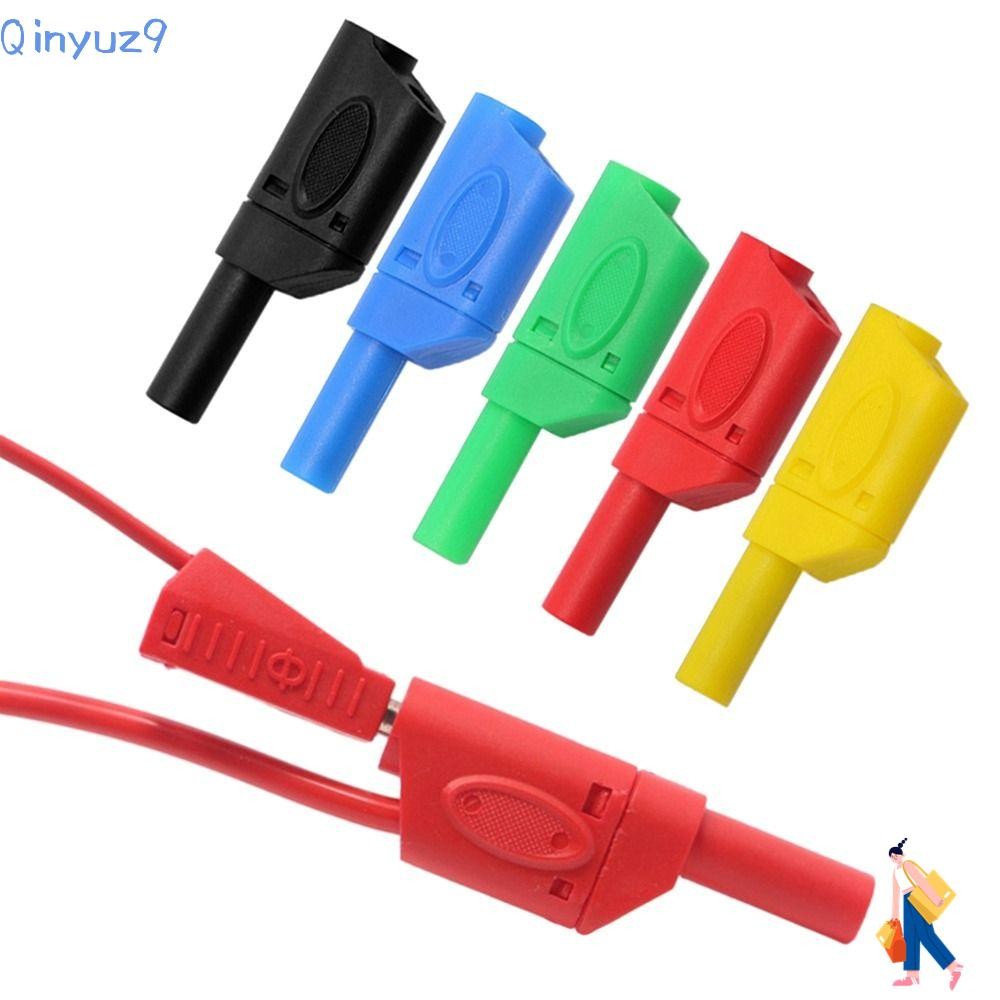 Qinyuz9 Banana Plug Connector, Stackable Black Red Banana Plug, Safety ...
