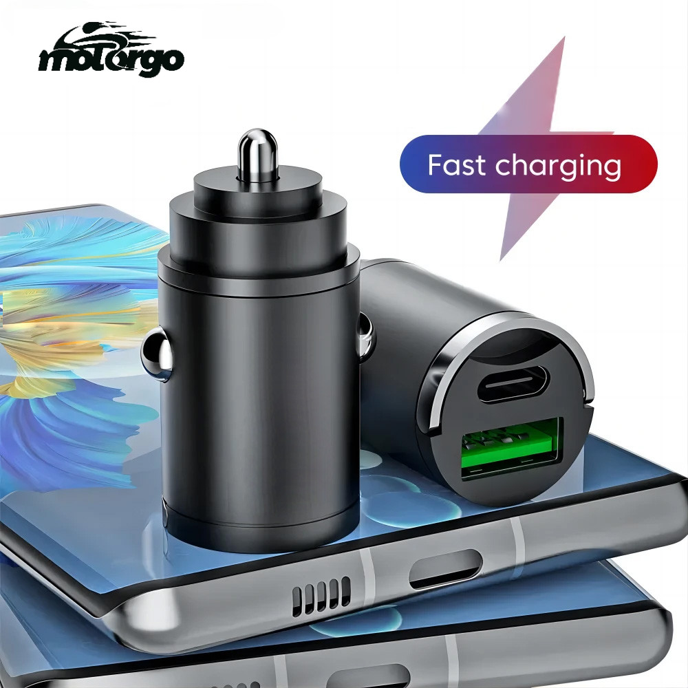 Mini PD QC Pull Ring Fast Charging Car Charger USB C Car Phone Charger ...
