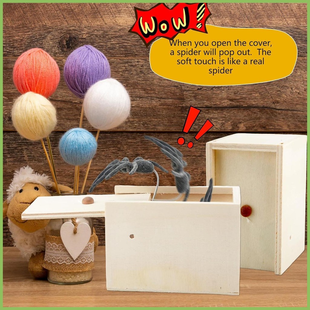 Spider In A Box Prank กล่องสมจริงพร้อม Spider Popping Out สนุก Joke ...