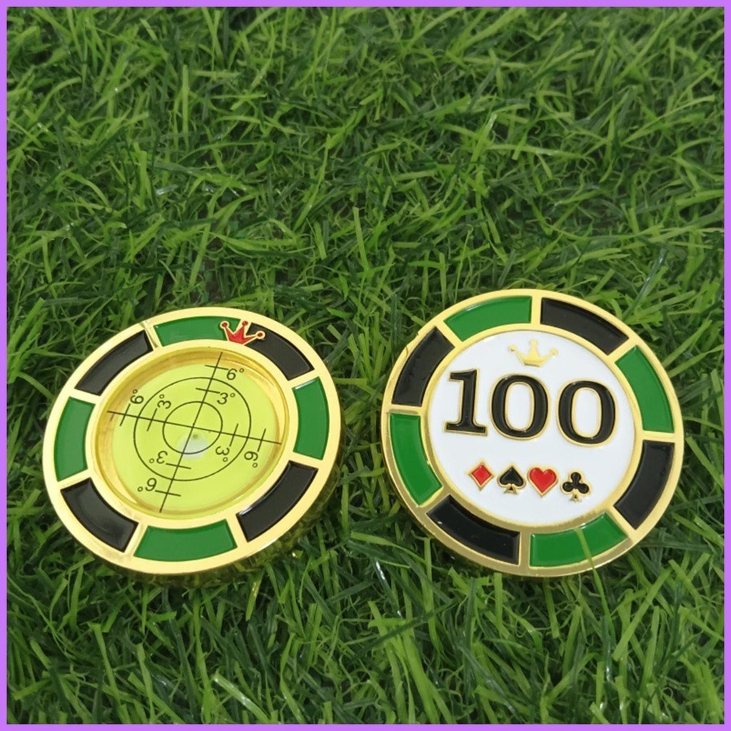 Putting Green Reader เครื่องมืออุปกรณ์กอล์ฟเครื่องมือ DoubleSided Chip