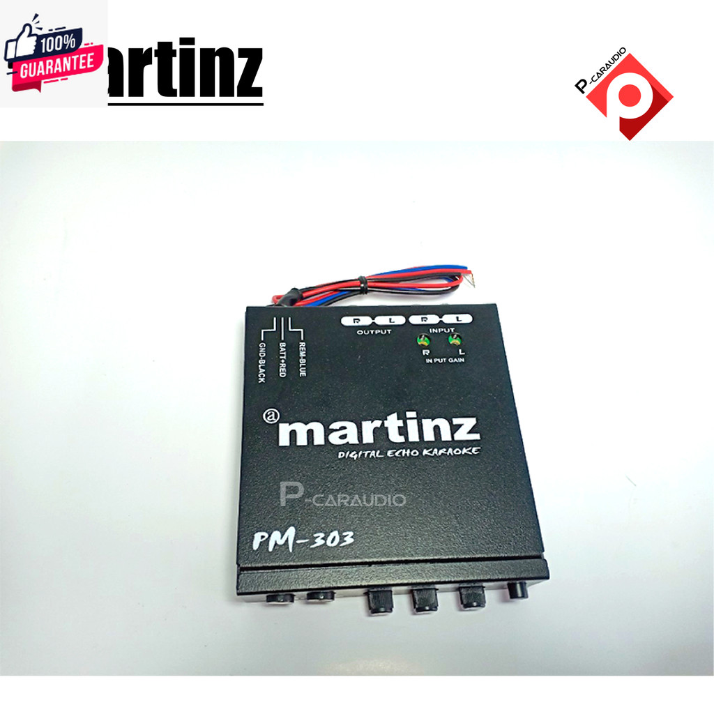 ปรีคาราโอเกะ Martinz PM-303 ปรีแอมป์ติดรถยนต์คาราโอเกะปรีไมค์เสียงดี สำ ...