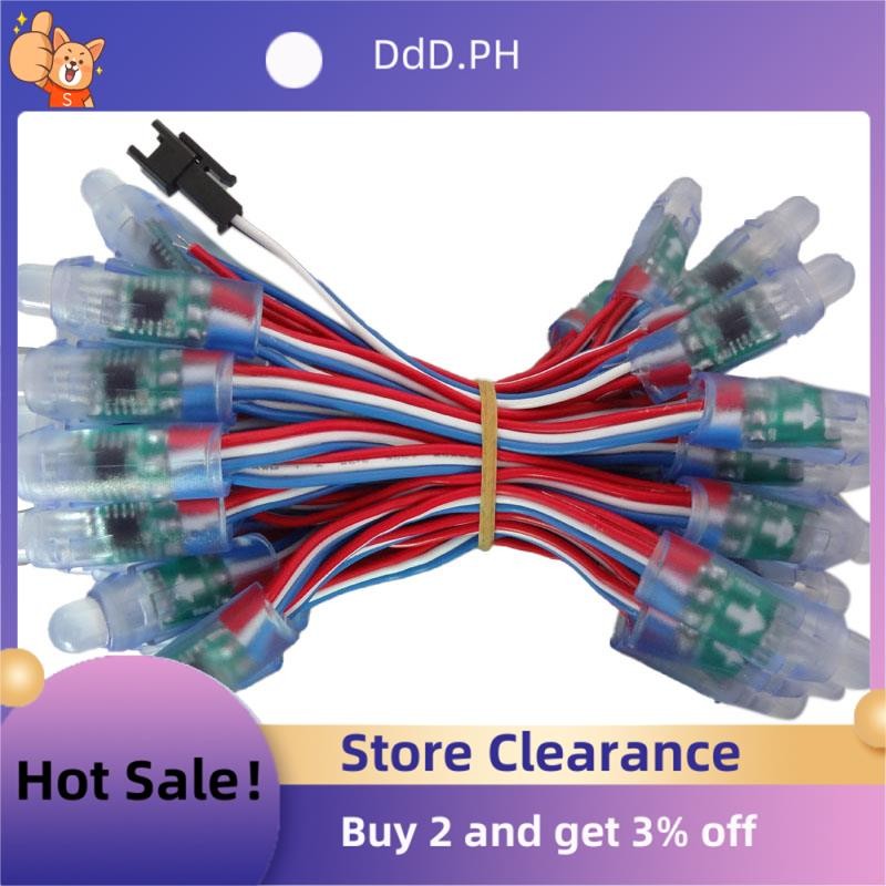 50 ชิ้น WS2811 LED พิกเซล Light String โฆษณาเทกันน้ําสี Perforated ...