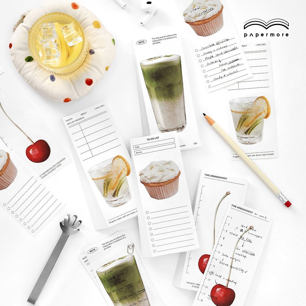 ไดลี่|80 แผ่น Simple Writable Notepads Moments หลวมโน้ตบุ๊ค diy พื้น ...