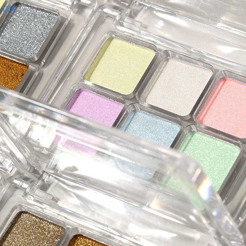 IFA DIY 6 สี Solid State Magic Mirror Powder Aurora Powder Nail Art ตก ...