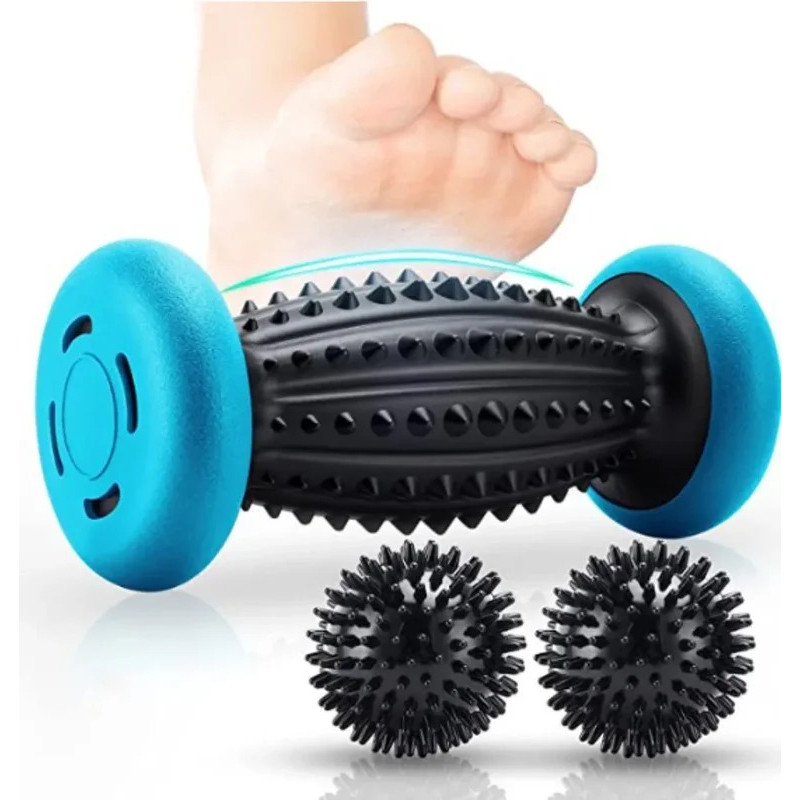 แบบพกพานวดเท้า Roller นวด Ball Body Point Plantar Fasciitis ลึก ...